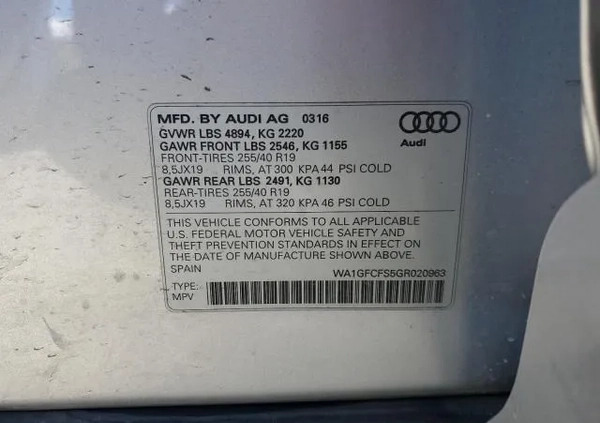 Audi Q3 cena 19800 przebieg: 178000, rok produkcji 2016 z Łęknica małe 106